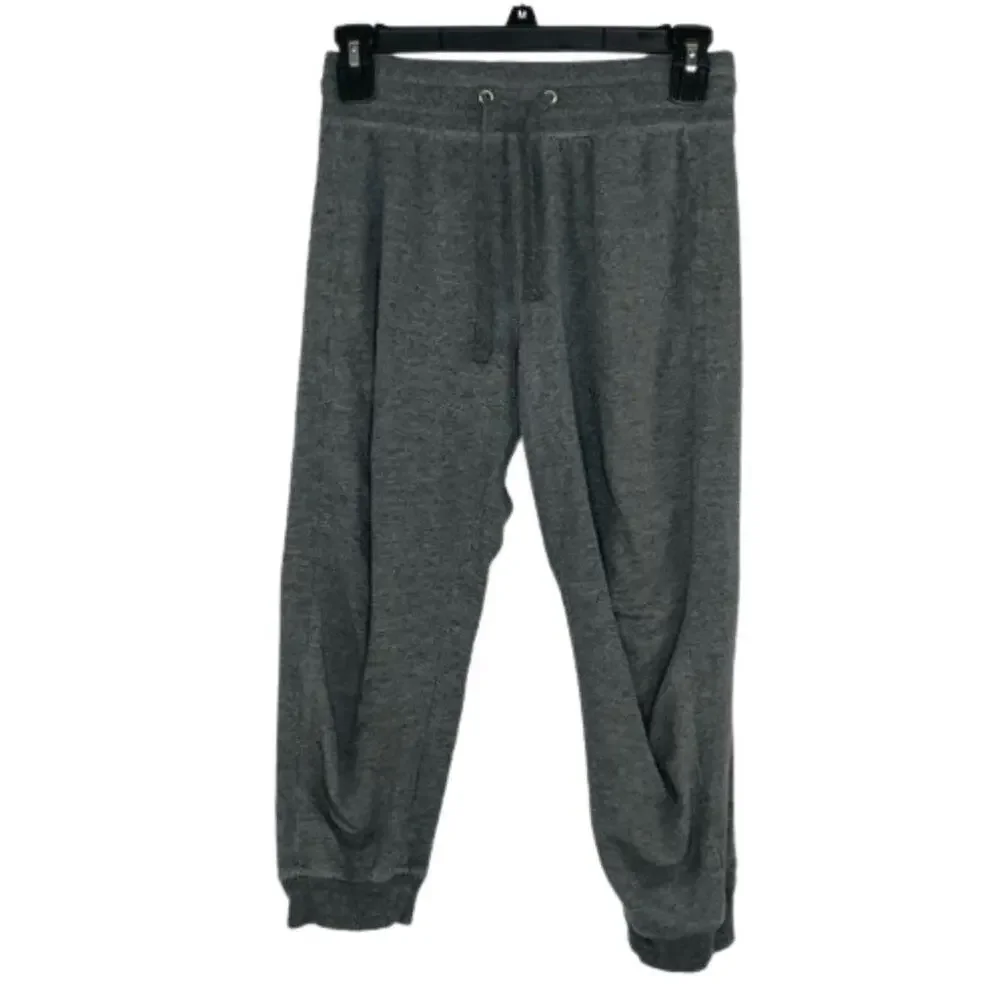 Alo gray cropped joggers sweat pants size Small Petite